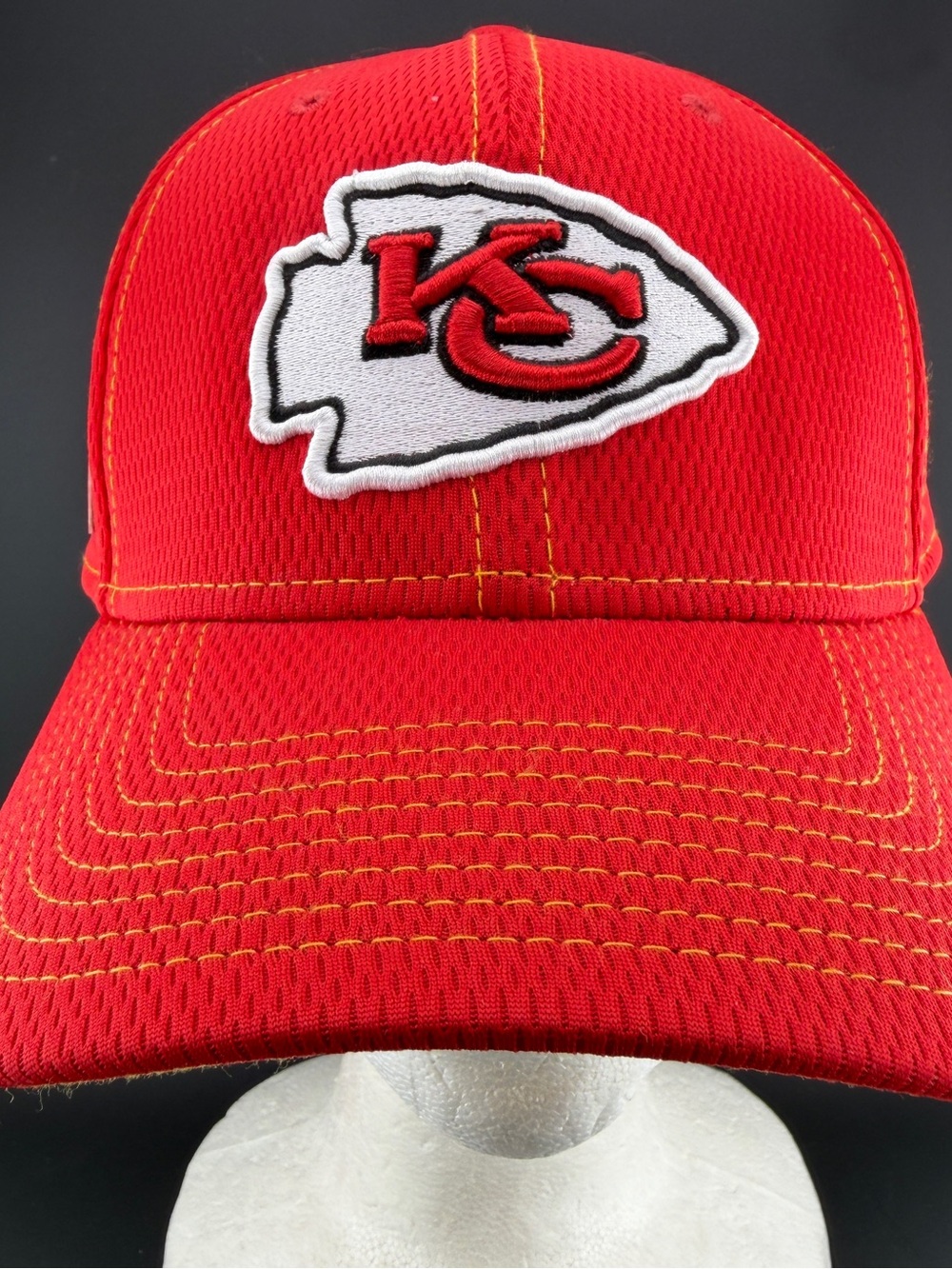 Kansas City Chiefs Hat 100 1960 New Era S/M Red w/yellow Stitching